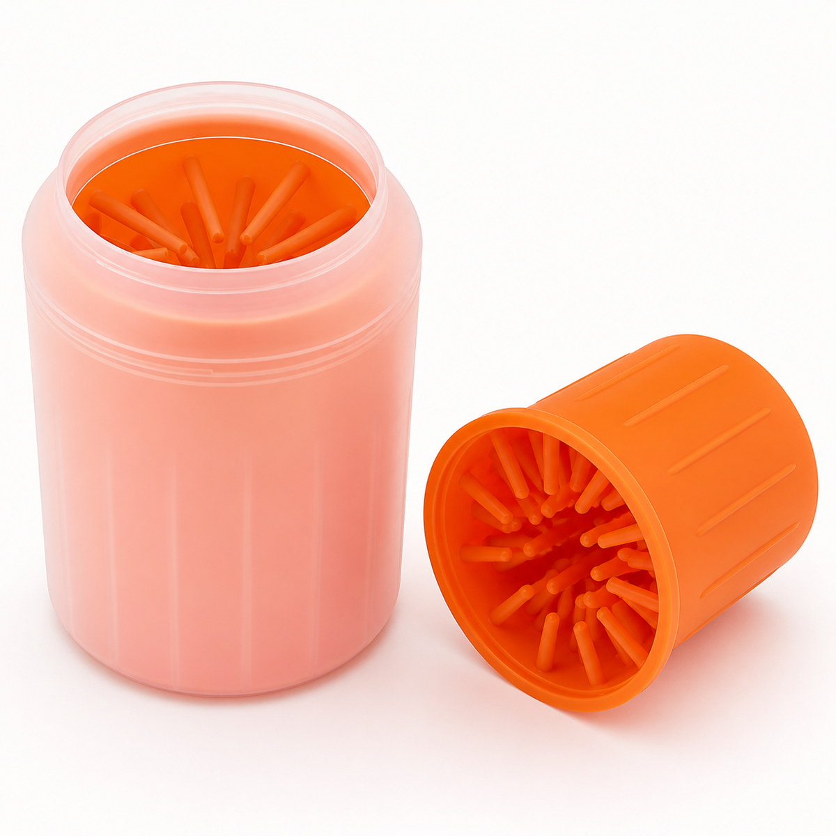 Silicone paw-cleaner cup