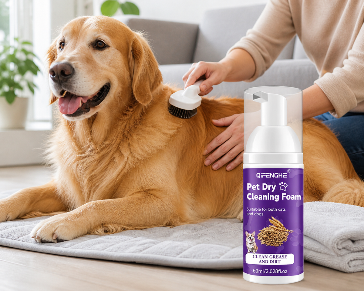 Waterless shampoo foam
