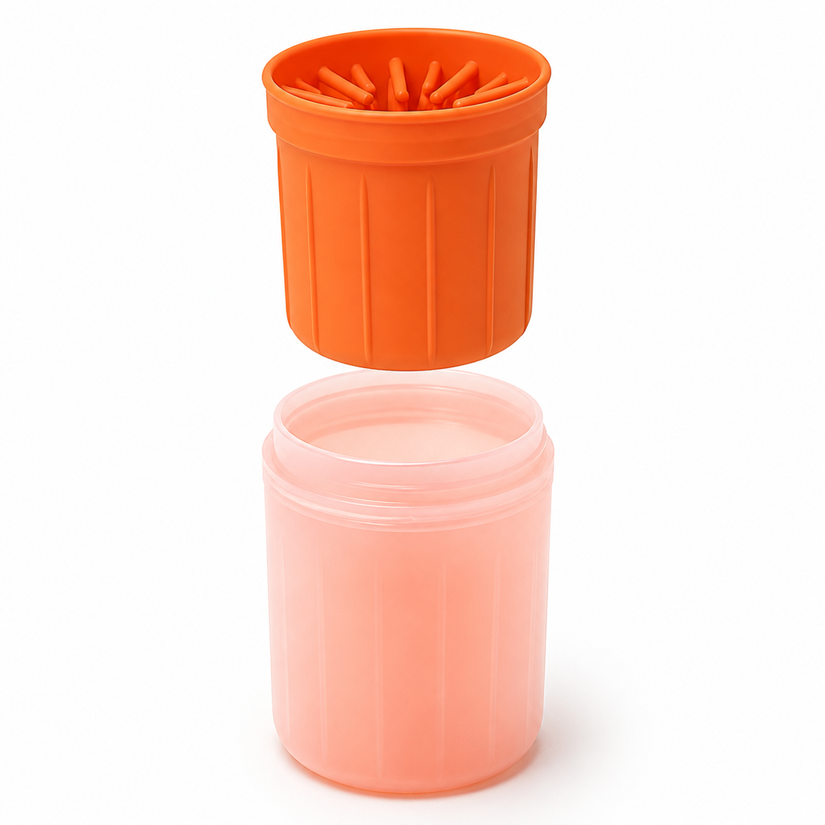 Silicone paw-cleaner cup