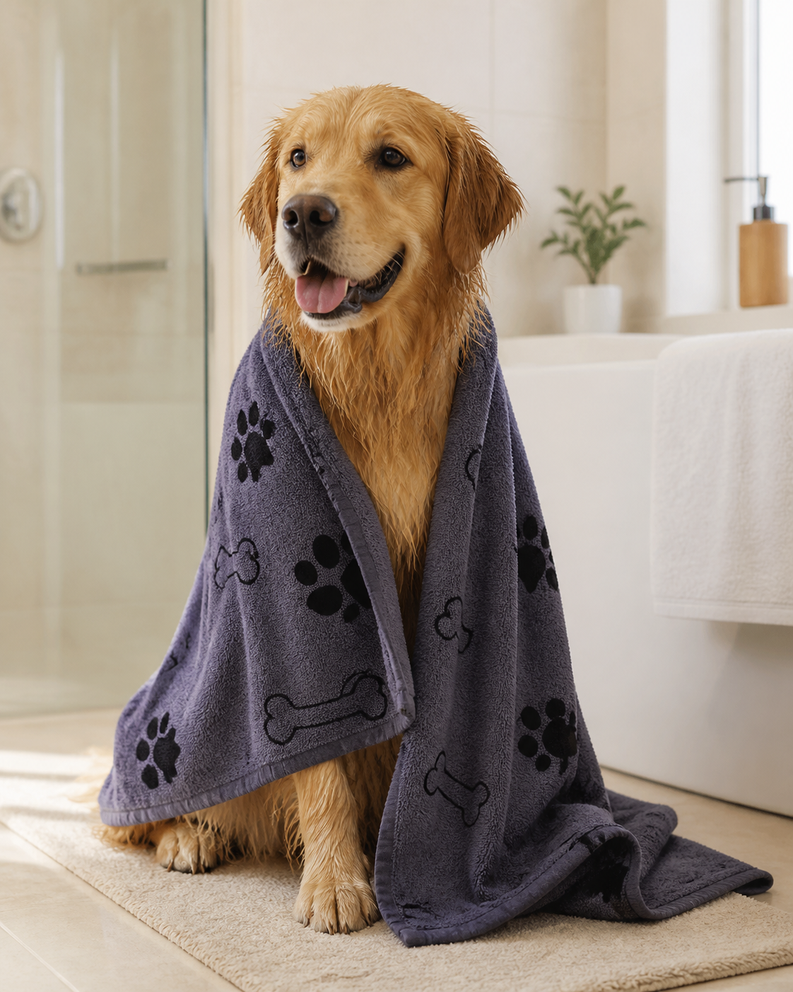 Quick-dry microfiber dog towel