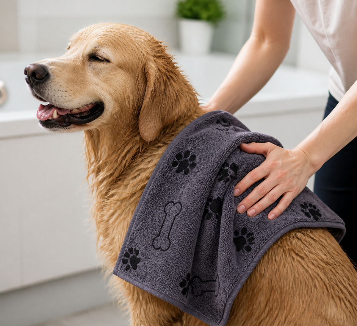 Quick-dry microfiber dog towel